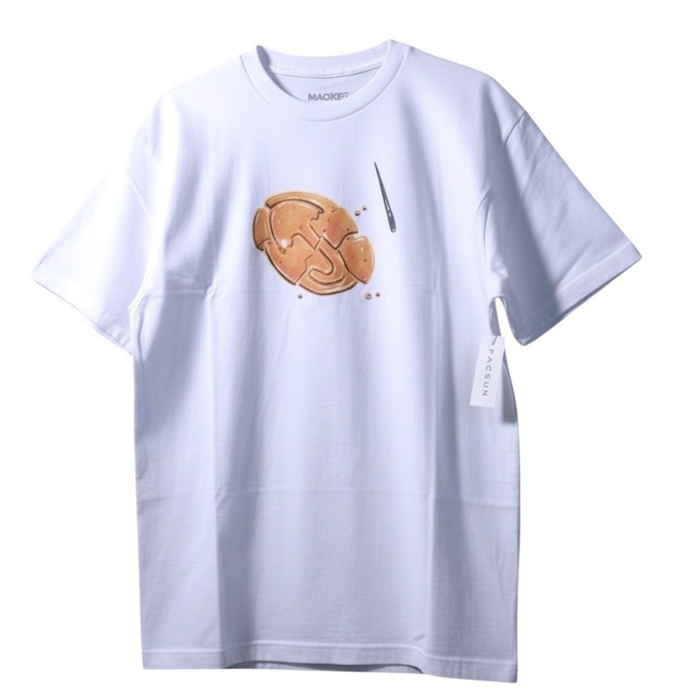 Market Squid Game Dalgona Umbrella Graphic T-Shirt Mens Large White PacSun NEW